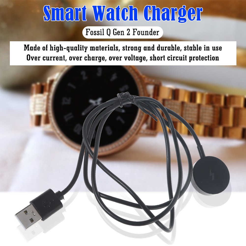 Fossil Watches Smartwatch Charger - USB スマートウォッチ磁気充電器短絡保護時計充電器アダプター交換アクセサリー Fossil Gen 1/2/3 用