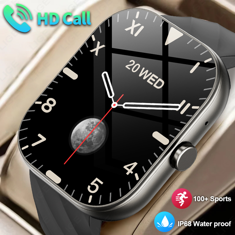 Smartwatch Digital Watches For Women - LIGE 2025 スマートウォッチメンズ 2.01 ''大画面 Bluetooth