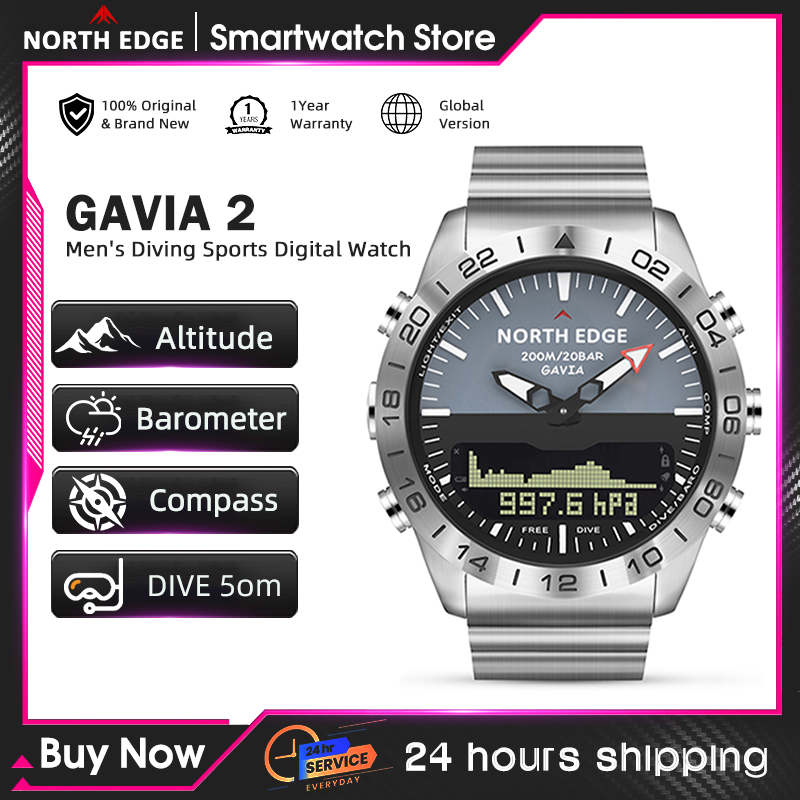 Smartwatch Military Watches For Men - NORTH EDGE メンズ ダイブウォッチ ミリタリー アーミー