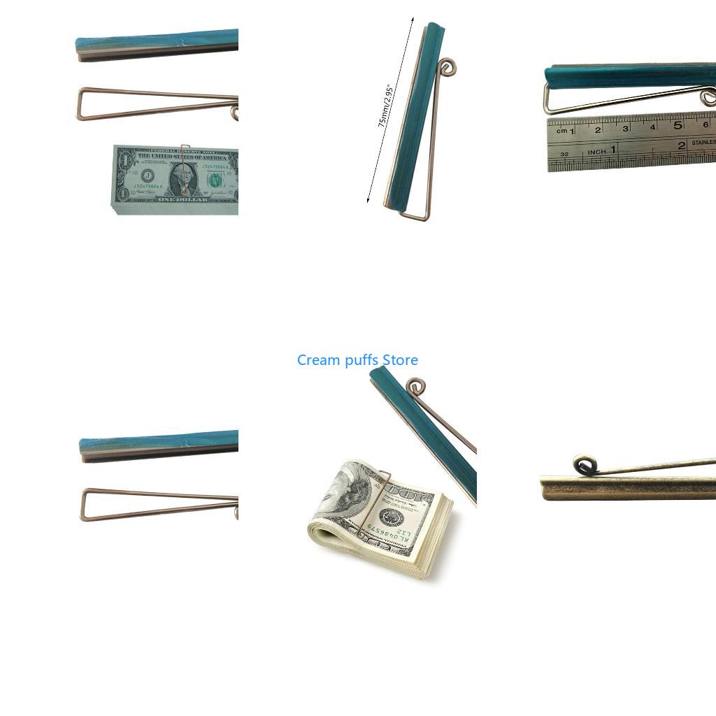 Spring Bar Tool - 50LE 耐久性のある春マネークリップバー金属二つ折り財布財布レザークラフトツール