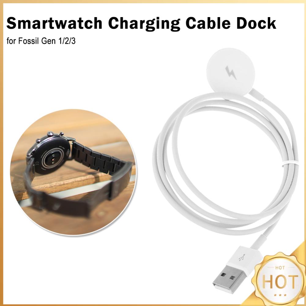 Fossil Watches Smartwatch Charger - 時計充電器トラベルビジネスユーザー Fossil Gen 1/2/3 USB 時計充電器ベーススマートウォッチ電源充電ケーブル