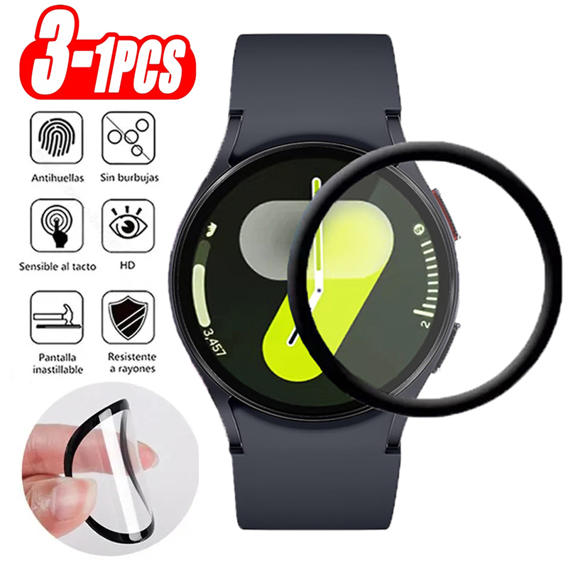 Watches Smartwatch Samsung - サムスンギャラクシーウォッチ用スクリーンプロテクター,スマートウォッチ用アクセサリー,HDフィルム,7,6,5,4,40mm, 44mm