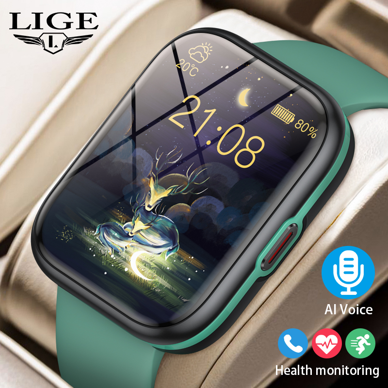 Smartwatch Watches For Sale - LIGE 2026 スマートウォッチ スポーツフィットネス 女性用健康温度モニター Bluetooth通話