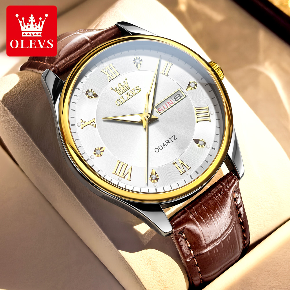Smartwatch Watches Gift For Women - OLEVS 3649 メンズ腕時計 オリジナル カジュアル ファッション