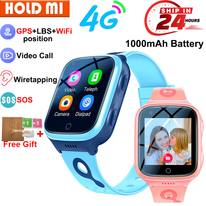 Smartwatch Watches For Kids Sale - 子供向けのコネクテッドウォッチ,GPS,wifi,電話,ビデオ通話トラッカー,位置情報,sos,モニター,4g,1000mah,子供向けギフト,大セール