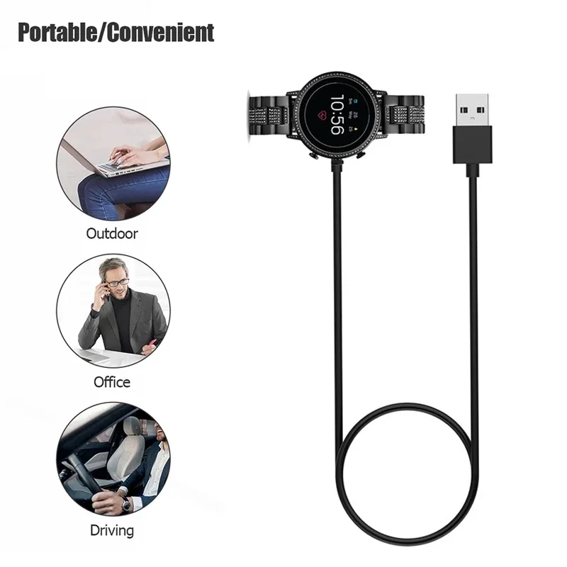 Fossil Watches Smartwatch Charger - 1 メートル USB 磁気急速充電器ドック化石世代 6/化石世代 4/化石世代