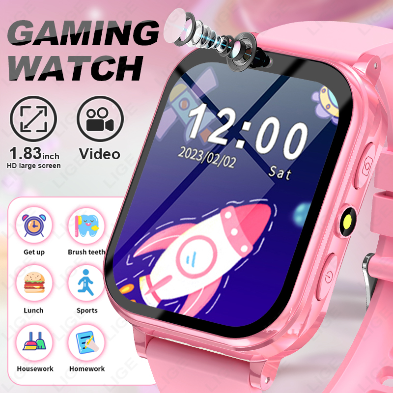Kids Watches Not Smartwatch - LIGE 子供用スマートウォッチガールボーイスマートウォッチ子供用腕時計年齢 3-12 歳子供インテリジェント学習ゲームカメラスマートウォッチ