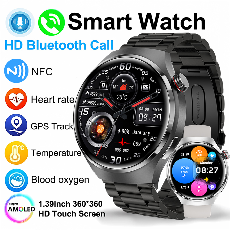 Smartwatch Watches For Women With Gps - 2026 新しいスマートウォッチ心拍数健康モニター Bluetooth 通話 NFC GPS