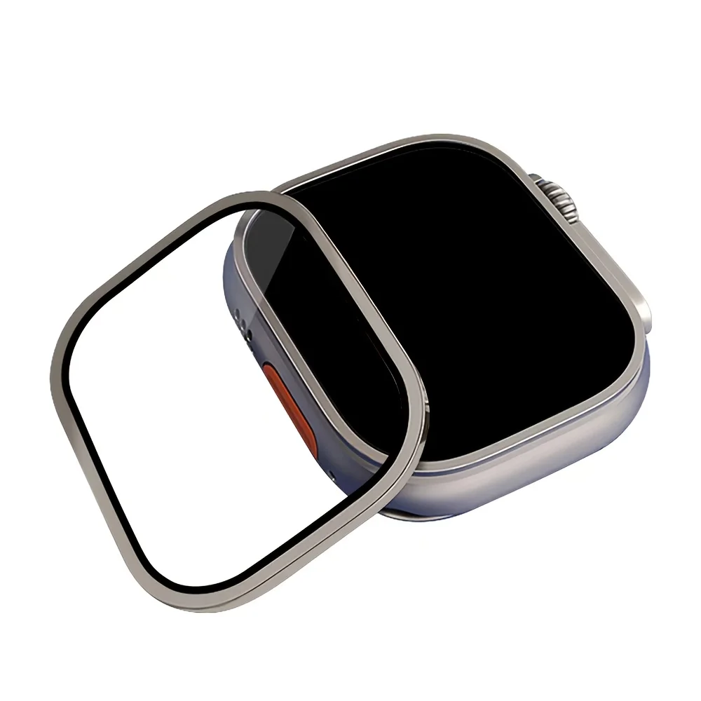 Smartwatch Watches Gift For Women - 強化ガラスフィルム Apple Watch ウルトラ 49 ミリメートルチタン合金フレームアンチスクラッチフィルムシリーズウルトラ