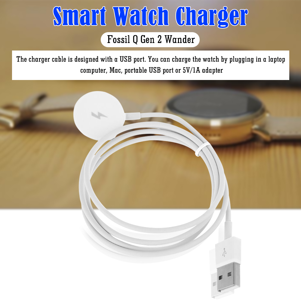 Fossil Watches Smartwatch Charger - 時計充電ケーブル USB 充電ドックケーブル 時計電源クレードルコード Fossil Gen
