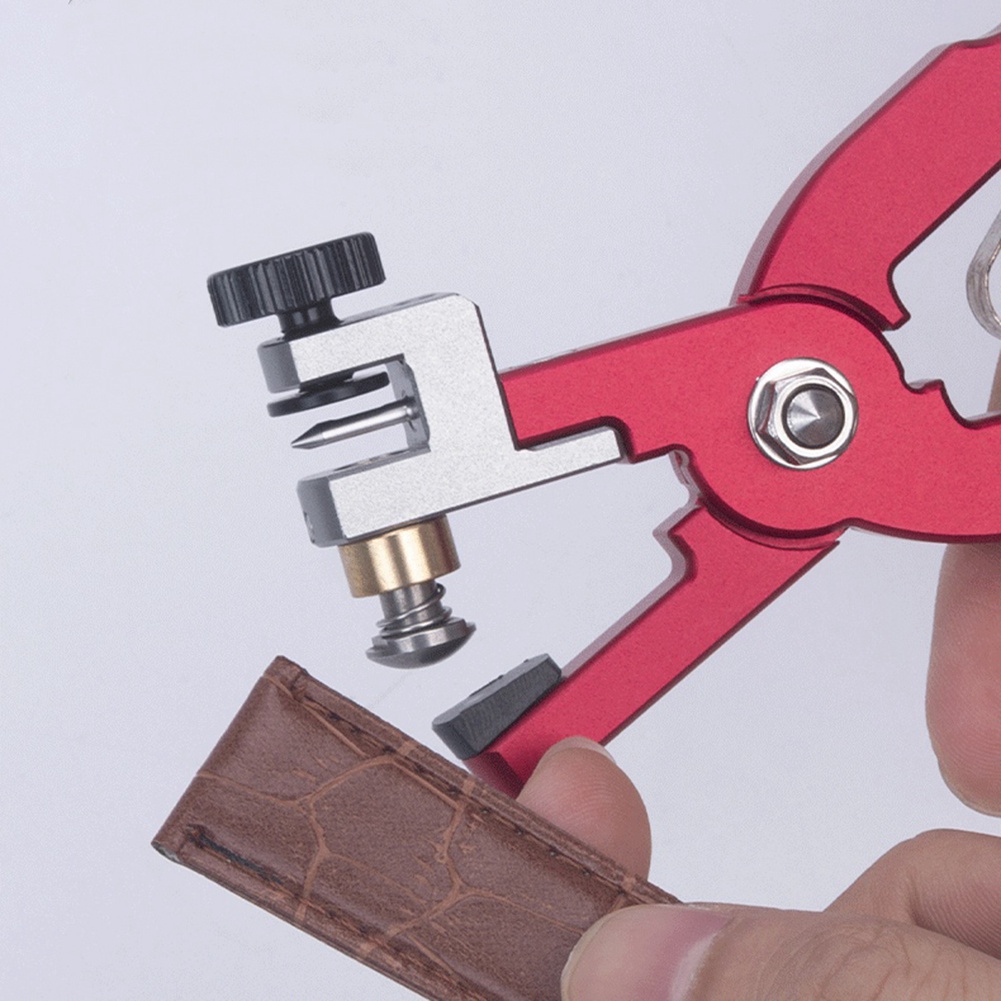 Spring Bar Tool - Y02Aレザーウォッチブレスレットカッティングプライヤーストラップ用キャッチを修正するスプリングバーハンドツールプライヤーレッドストレート