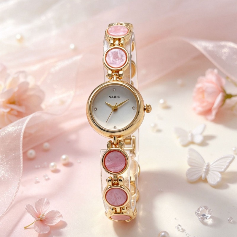 Luxury Ceramic Watch - 新しいファッション女性用腕時計人工フリチラリアブレスレットウォッチ高級腕時計女性へのギフトレディースクォーツ腕時計卸売