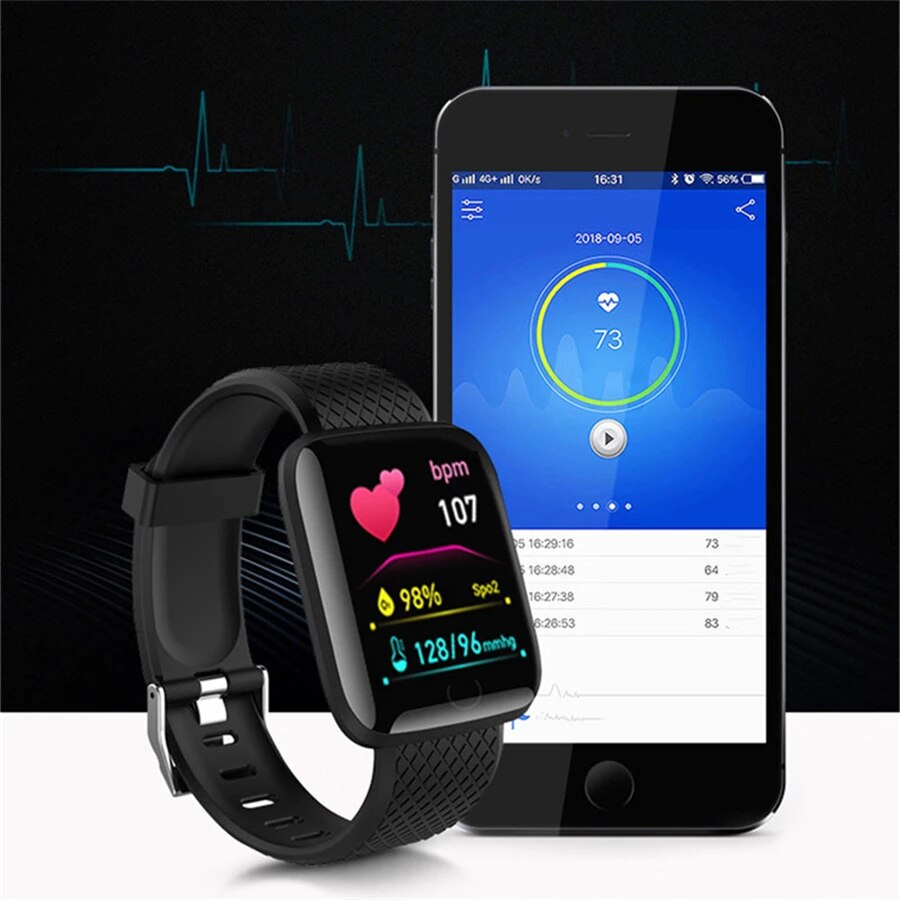 男性と女性のための多機能スマートウォッチ,音楽制御付きスポー - Watch Smart Y68 のレビューと価格