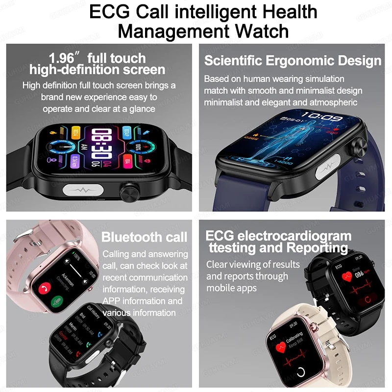 2025年新型 XIAOM1 ECG+PPG 血中脂肪・尿酸 - Smartwatch Military Watches For Men のレビューと価格