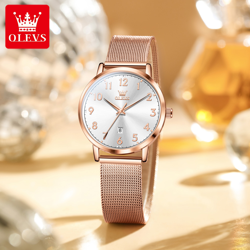 OLEVS 5653 女性の腕時計エレガントなオリジナルクォ - Luxury Ceramic Watch のレビューと価格