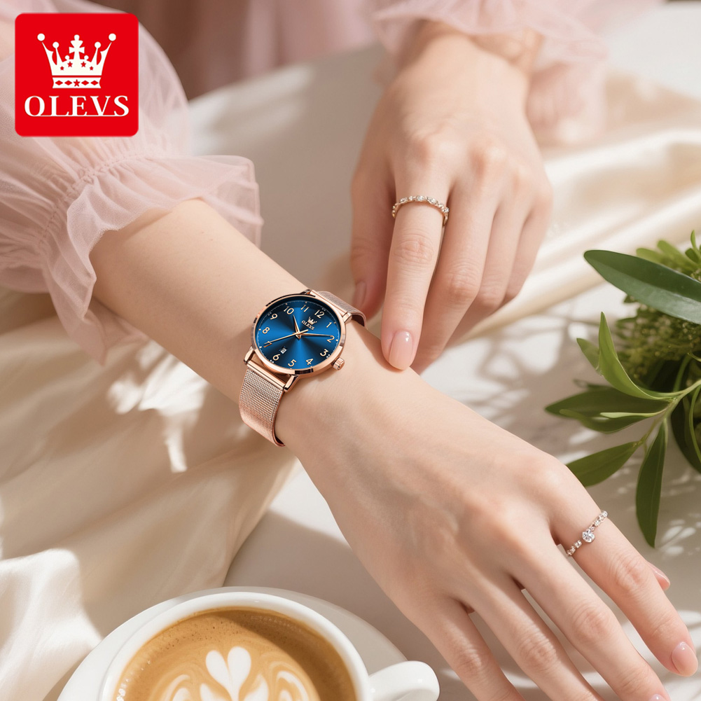 OLEVS 5653 女性の腕時計エレガントなオリジナルクォ - Luxury Ceramic Watch のレビューと価格