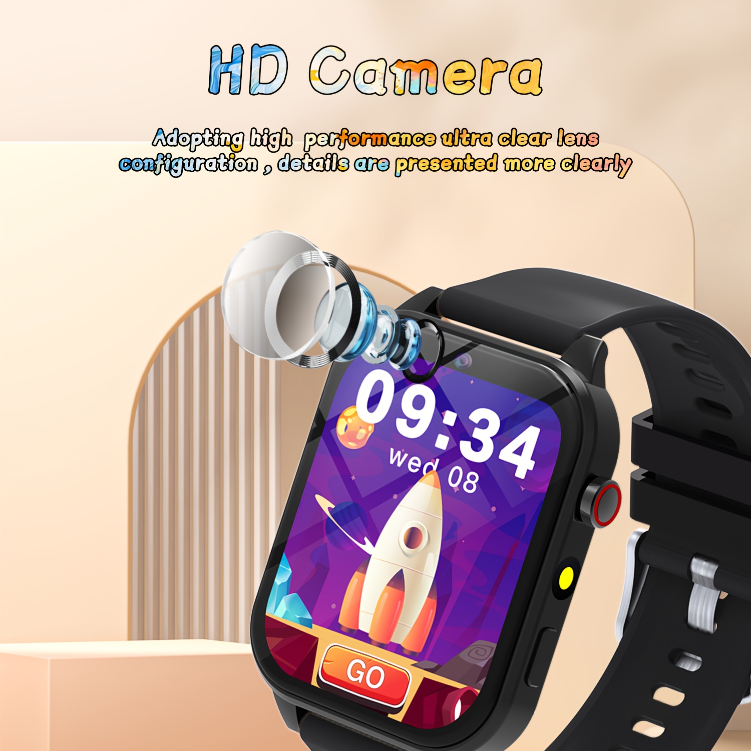 子供用スマート学習ウォッチ、教育ゲーム、カメラ、音楽プレーヤ - Kids Watches Not Smartwatch のレビューと価格