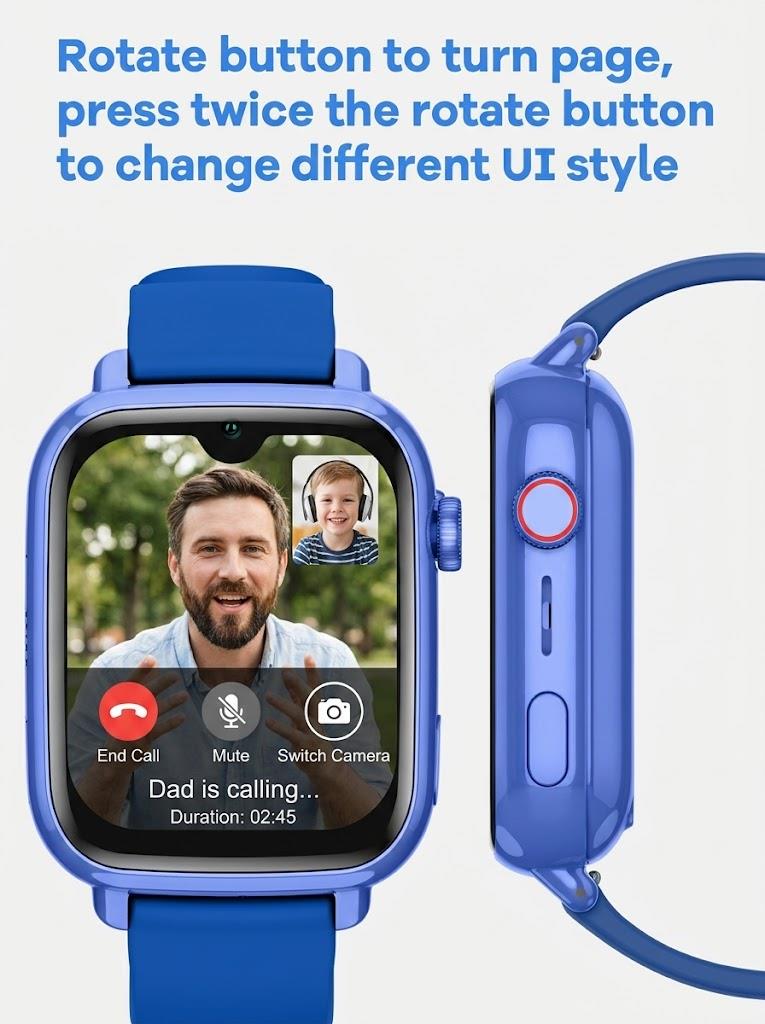 4G LTE キッズスマートウォッチ 1GB+8GB メモリ - Kids Watches Not Smartwatch のレビューと価格
