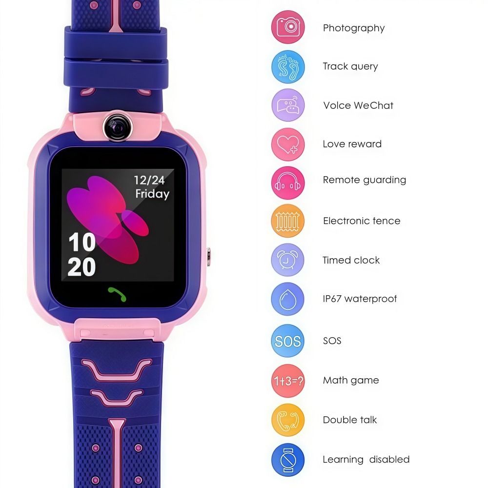 防水 Q12 4G 子供用スマートウォッチ、位置情報システム - Smartwatch Phone Watches のレビューと価格