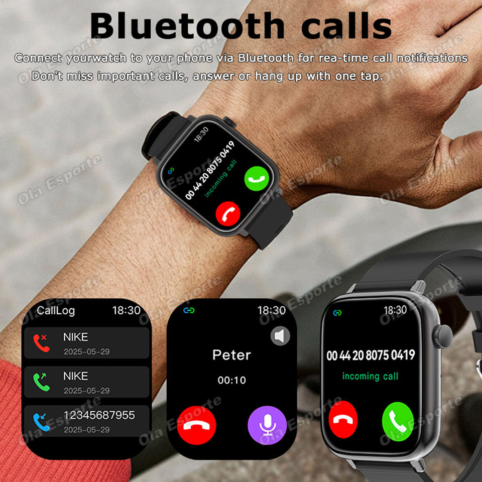 2026 新しいフルタッチスクリーンスマートウォッチ男性女性 - Smartwatch Digital Watches For Women のレビューと価格