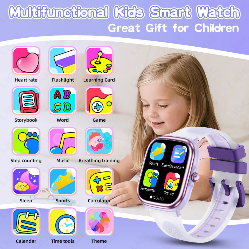 LIGE キッズスマートウォッチ 1.83 インチ心拍数睡眠 - Kids Watches Not Smartwatch のレビューと価格