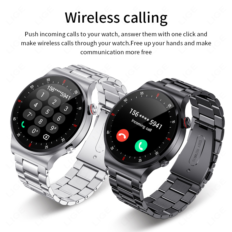 LIGE 2026 NFCスマートウォッチ メンズ HDスポ - Smartwatch Watches Gift For Women のレビューと価格