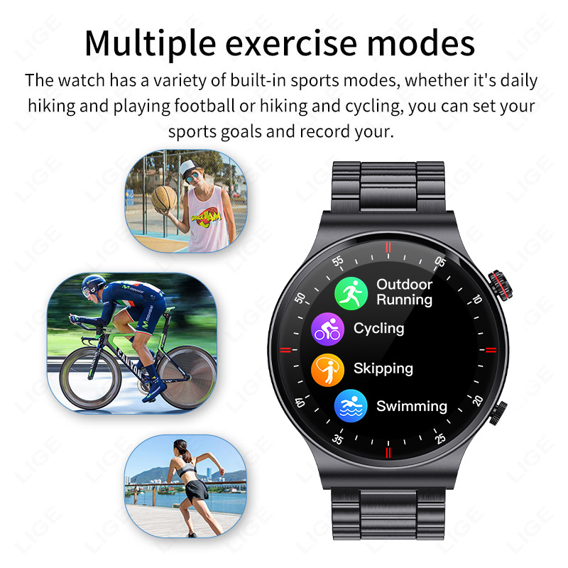 LIGE 2026 NFCスマートウォッチ メンズ HDスポ - Smartwatch Watches Gift For Women のレビューと価格