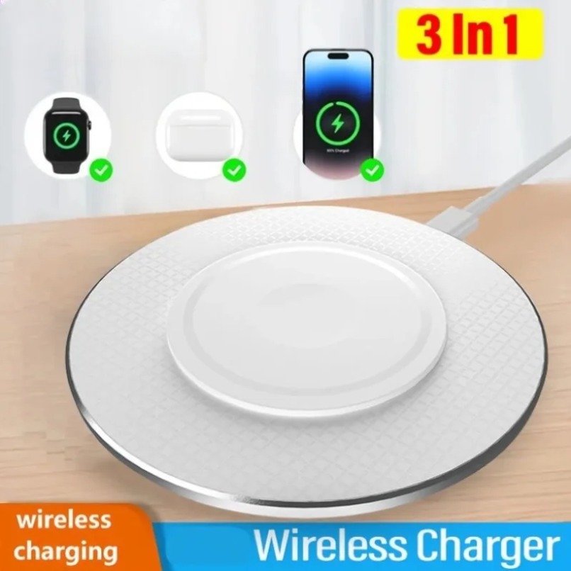 ユニバーサル3in1ワイヤレス充電パッド、スマホ・腕時計・イ - Smartwatch Phone Watches のレビューと価格