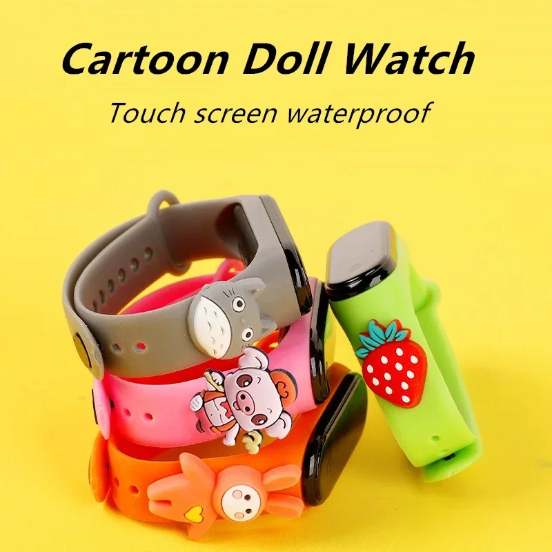 防水子供スマートタッチ Led 腕時計漫画小動物少年少女 L - Smartwatch Digital Watches For Kid Boy のレビューと価格