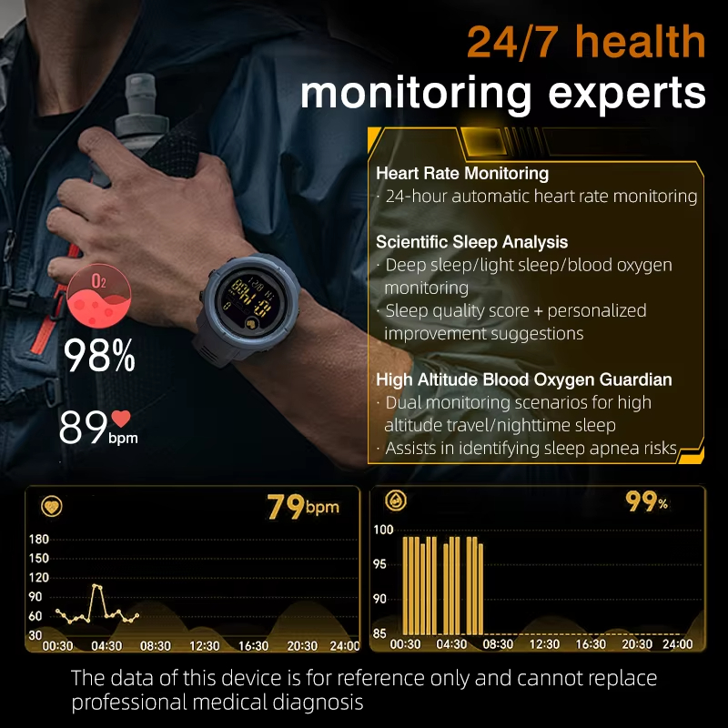 NORTH EDGE NEW MARS 5 メンズデジタル腕 - Smartwatch Military Watches For Men のレビューと価格