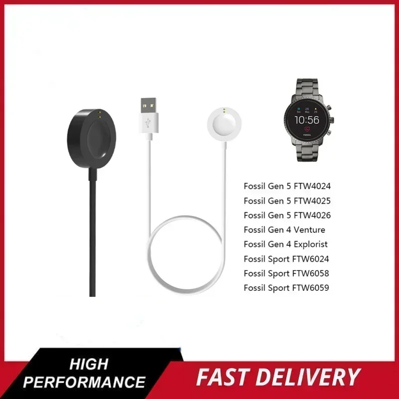 接続されたワイヤレススポーツ充電器,自動電源ドック,第4世代 - Fossil Watches Smartwatch Charger のレビューと価格