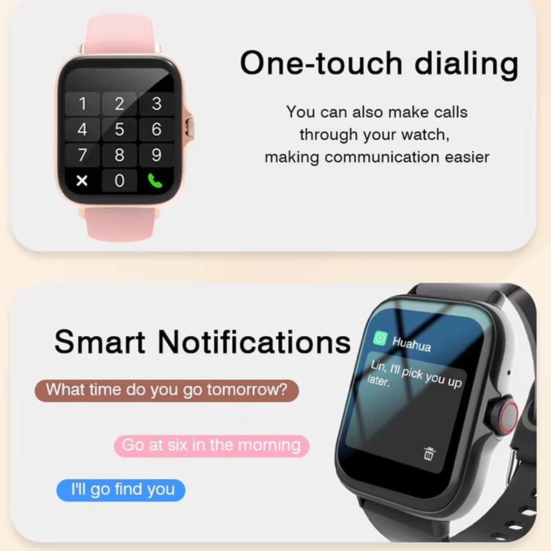 スマートウォッチ スポーツ 音楽コントロール 電話通話 歩数 - Watch Smart Y68 のレビューと価格