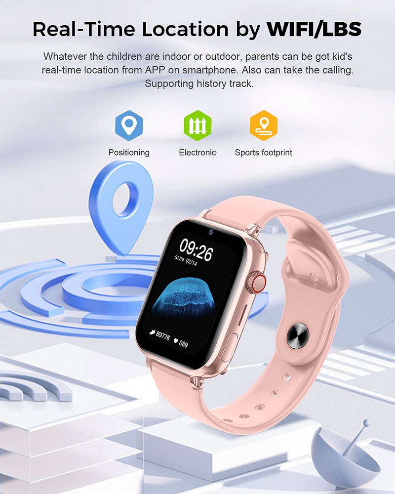 4Gスマートウォッチ キッズ LBS位置情報 SOS電話 S - Kids Watches Not Smartwatch のレビューと価格