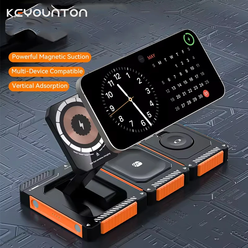 ポータブル3in1折りたたみ式充電ステーション、iPhone - Watch 7 Smartwatch Iphone のレビューと価格