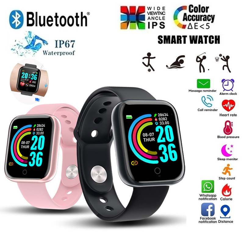 多機能スマートウォッチ男性女性 Bluetooth 接続電話 - Watch Smart Y68 のレビューと価格