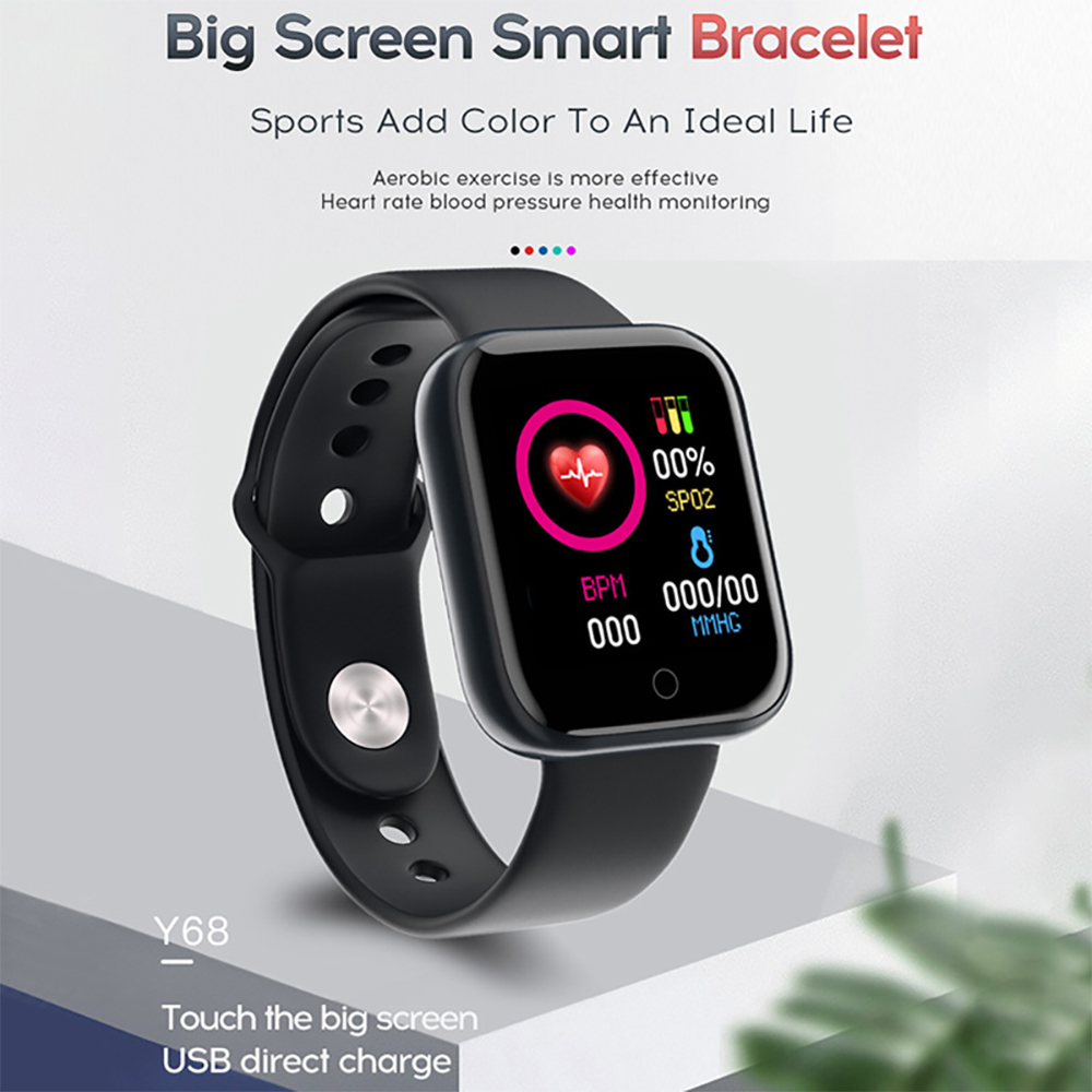 多機能スマートウォッチ男性女性 Bluetooth 接続電話 - Watch Smart Y68 のレビューと価格