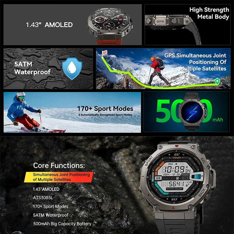 2026年新型ミリタリーDM58 GPSスマートウォッチ 1 - Smartwatch Military Watches For Men のレビューと価格