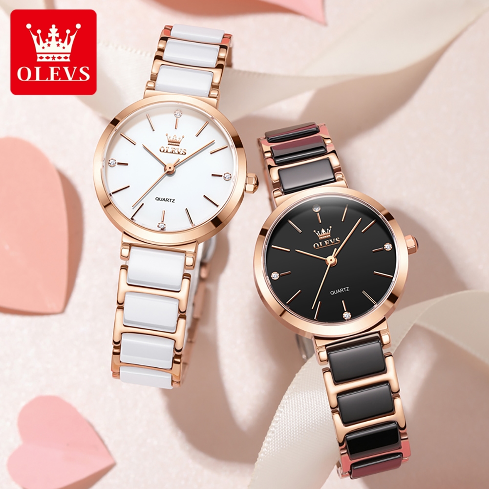 OLEVSレディース腕時計5877高級エレガントクォーツ腕時 - Luxury Ceramic Watch のレビューと価格