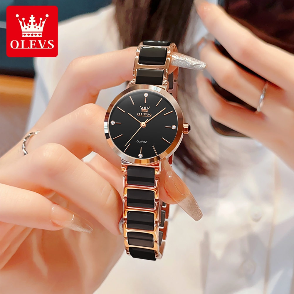 OLEVSレディース腕時計5877高級エレガントクォーツ腕時 - Luxury Ceramic Watch のレビューと価格