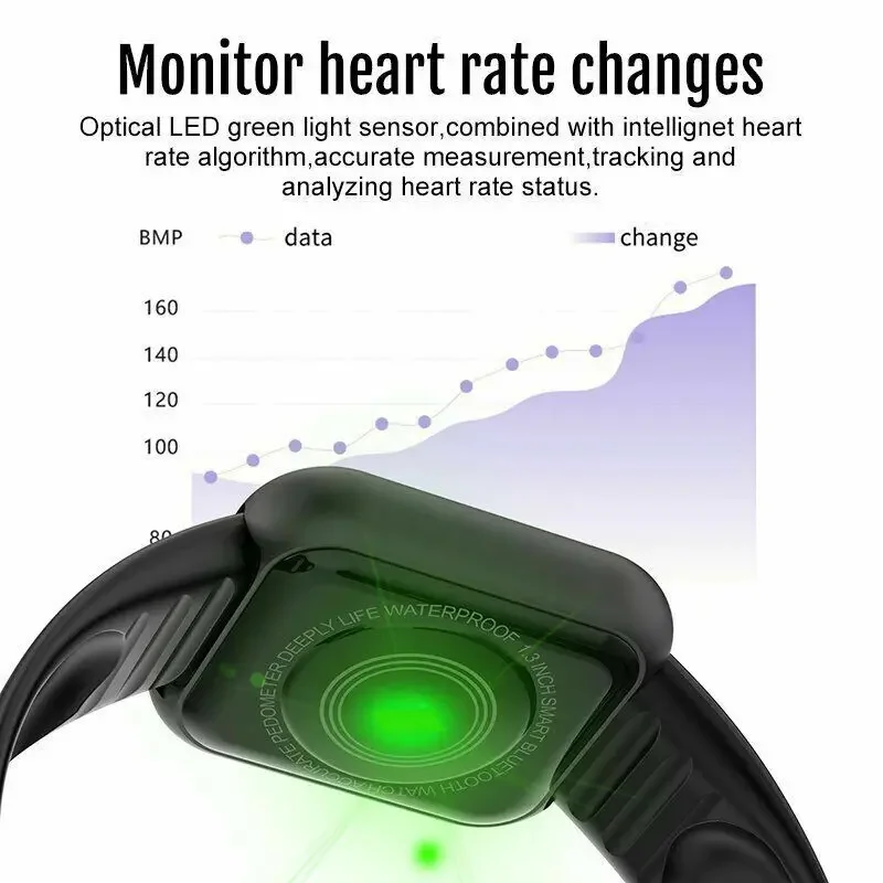 多機能スマートウォッチ男性女性 Bluetooth 接続電話 - Watch Smart Y68 のレビューと価格