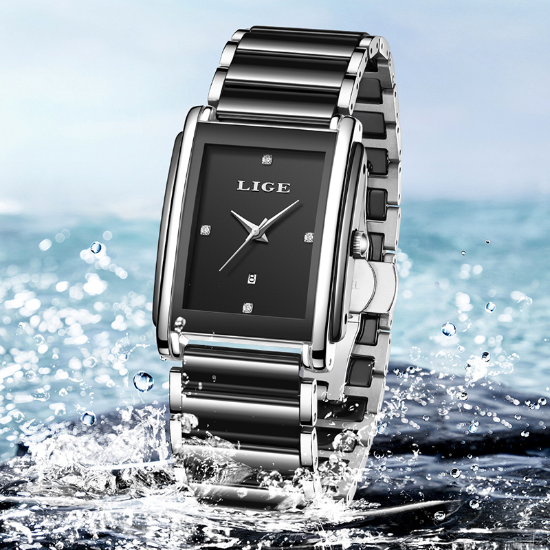 LIGE 新しい高級女性腕時計エレガントなセラミッククォーツ - Luxury Ceramic Watch のレビューと価格