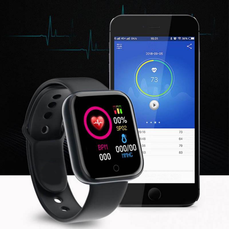 男性スマートウォッチカラースクリーン Bluetooth 女 - Watch Smart Y68 のレビューと価格
