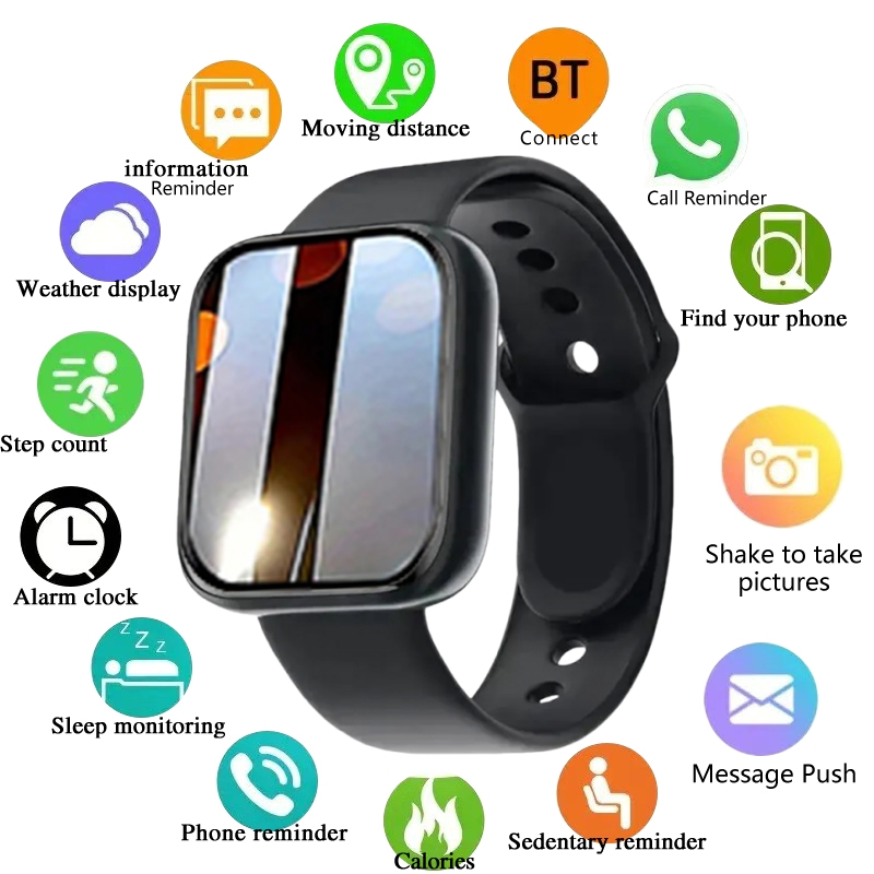 男性と女性のための多機能スマートウォッチ,Bluetooth - Watch Smart Y68 のレビューと価格