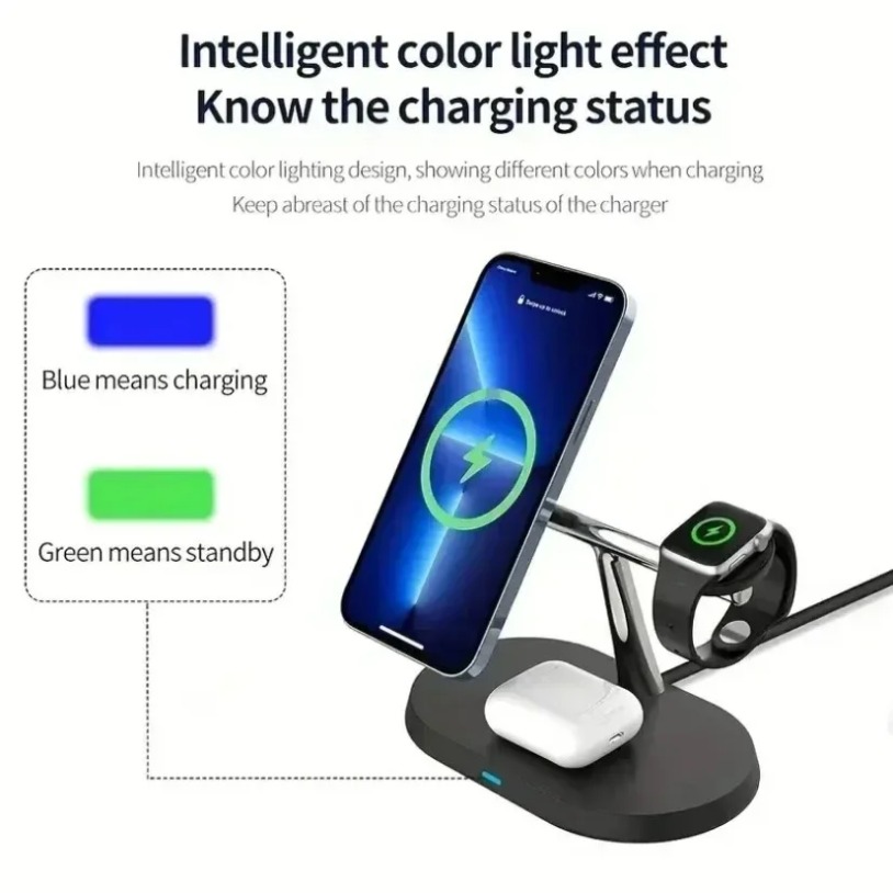 3 in 1 Opansten マグネット式ワイヤレス充電ス - Smartwatch Apple Watch のレビューと価格