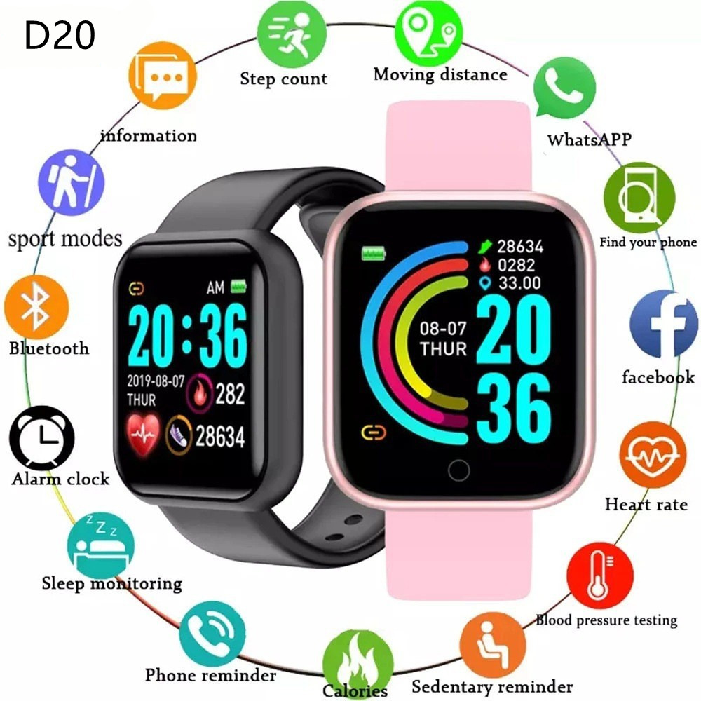 AndroidおよびIOS用のコネクテッドウォッチd20,電 - Watch Smart Y68 のレビューと価格