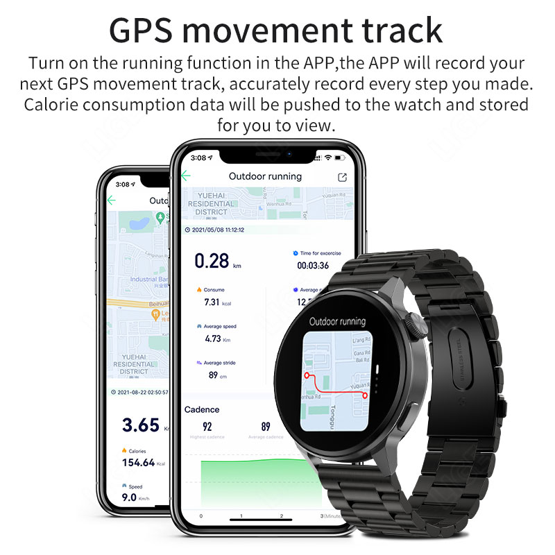 FOXBOX メンズスマートウォッチ GPS 移動追跡 EC - Smartwatch Watches For Sale のレビューと価格