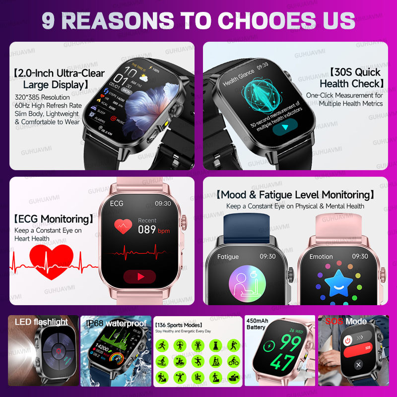 新登場オリジナル女性向けカスタマイズAIヘルススマートウォッ - Smartwatch Watches Gift For Women のレビューと価格