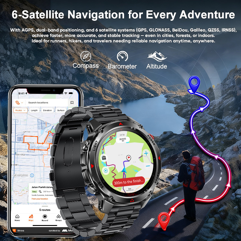 T-Rex 3 Pro ミリタリーグレード AGPS スマー - Smartwatch Military Watches For Men のレビューと価格
