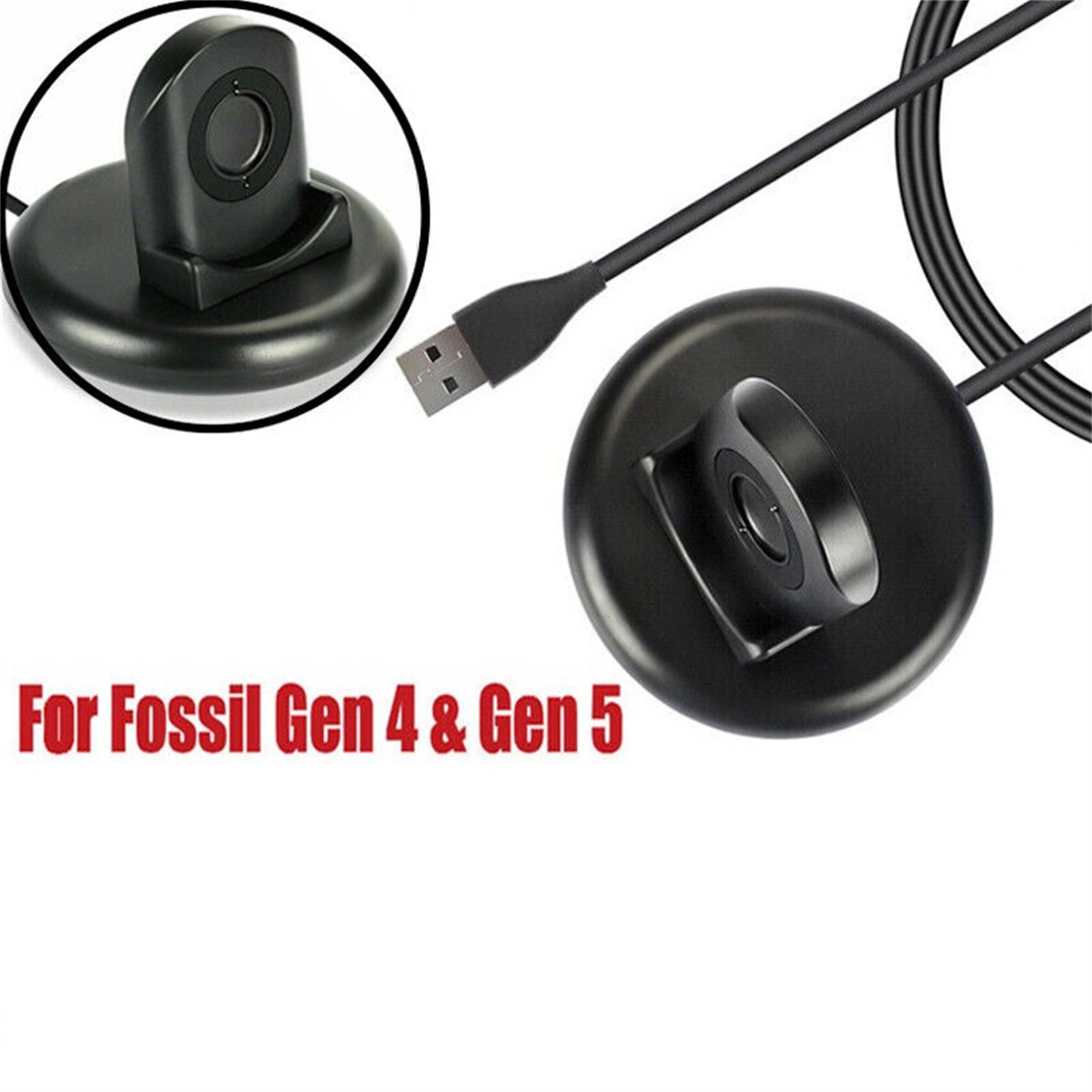 1m USB ウォッチ充電器 5V 500mA Fossil - Fossil Watches Smartwatch Charger のレビューと価格