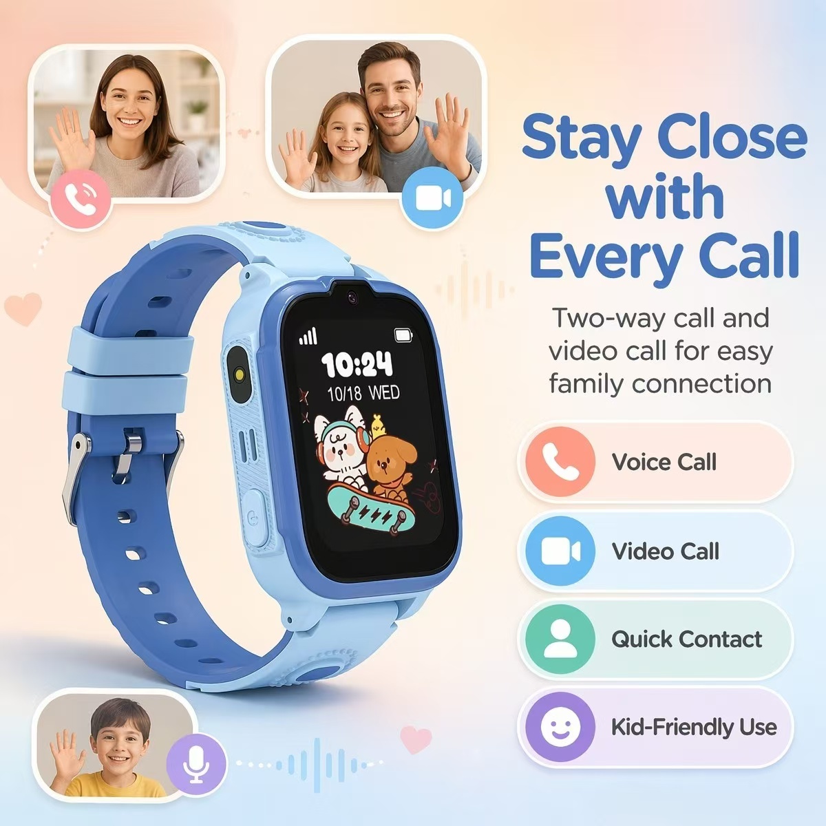 DH28 キッズスマートウォッチ 1.83インチ 240x2 - Kids Watches Not Smartwatch のレビューと価格